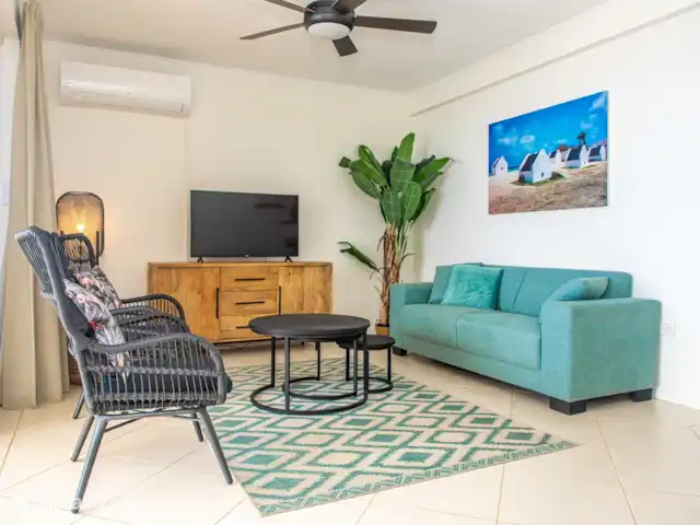 Plage Lechi 9 | Bonaire, Bonaire, Kralendijk - appartement Salon avec télévision connectée