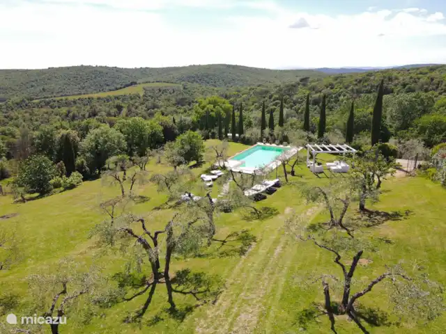 Maison du sud de la Toscane avec piscine privée | Italie, Toscane, Rigomagno - villa