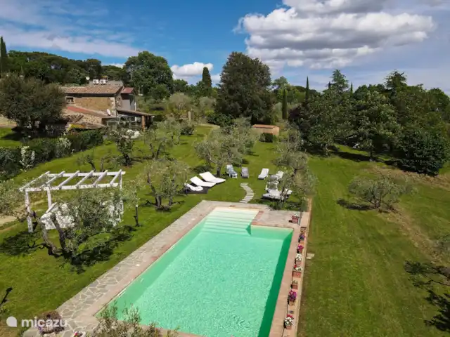 Maison du sud de la Toscane avec piscine privée | Italie, Toscane, Rigomagno - villa