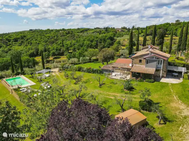 Maison du sud de la Toscane avec piscine privée | Italie, Toscane, Rigomagno - villa