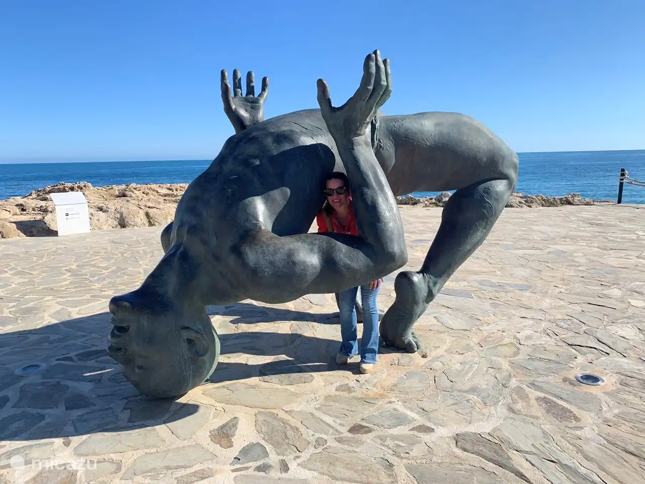 Aerobics monument at the port of Moraira.
