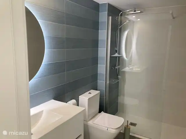 baño con ducha de lluvia