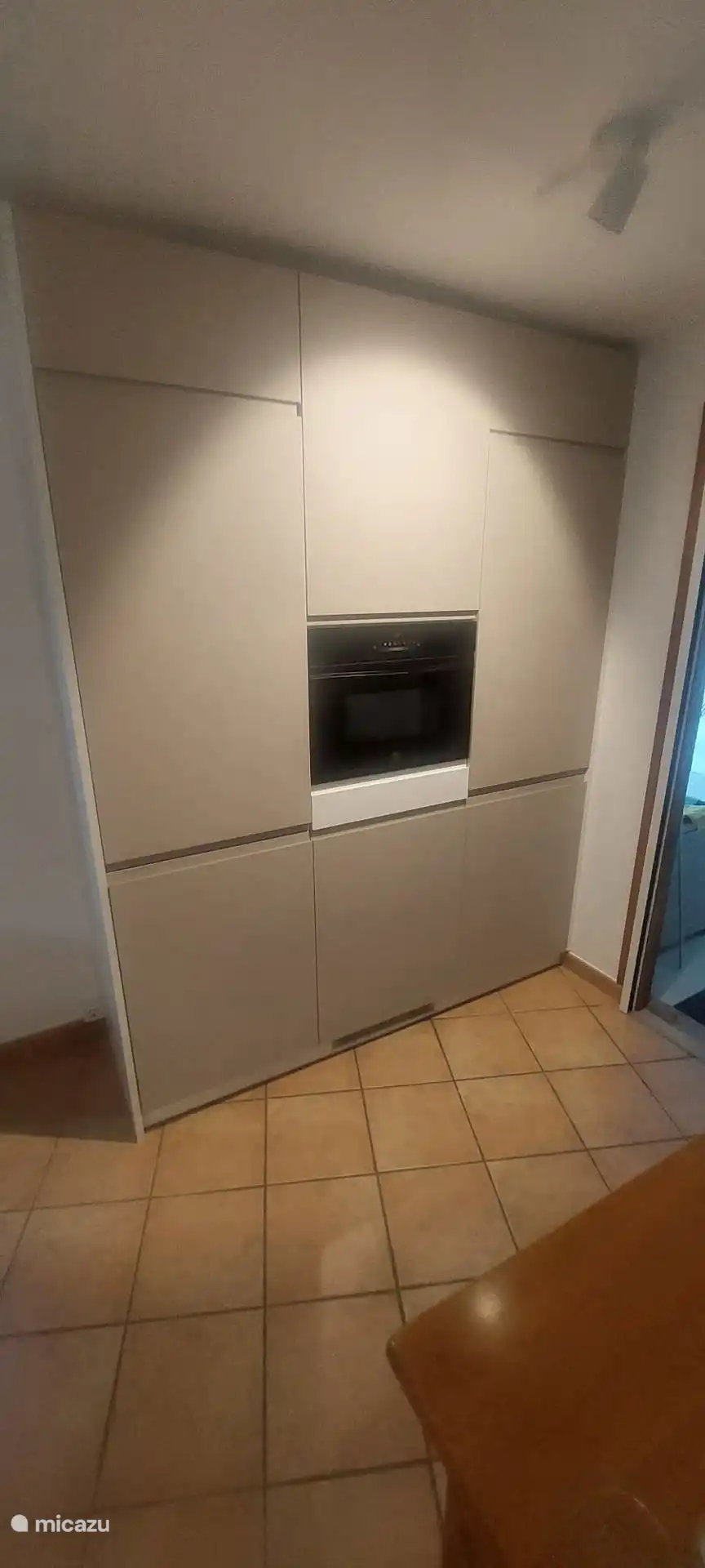 Brand new kitchen, with microwave, oven, dishwasher and large fridge freezer 