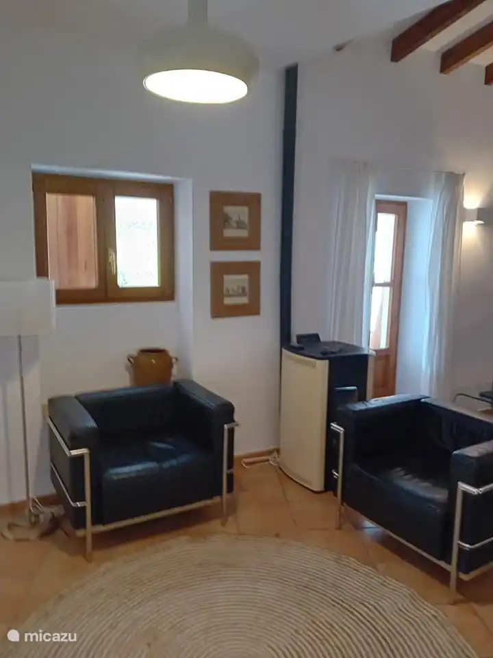 Pellet stove for the colder months.