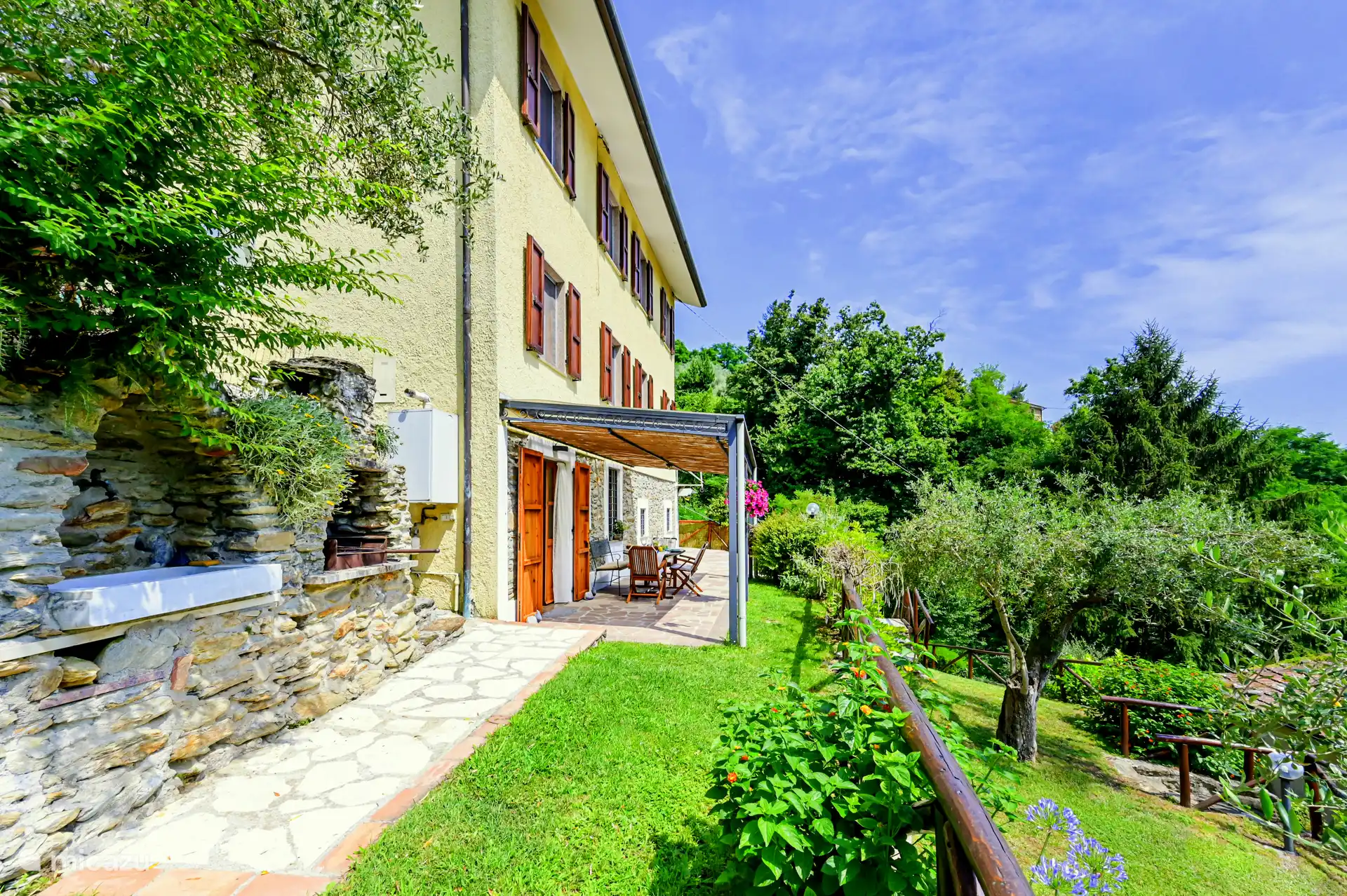 casa de campo, Pietrasanta, Toscana, Italia - Casa de campo típica toscana de piedra