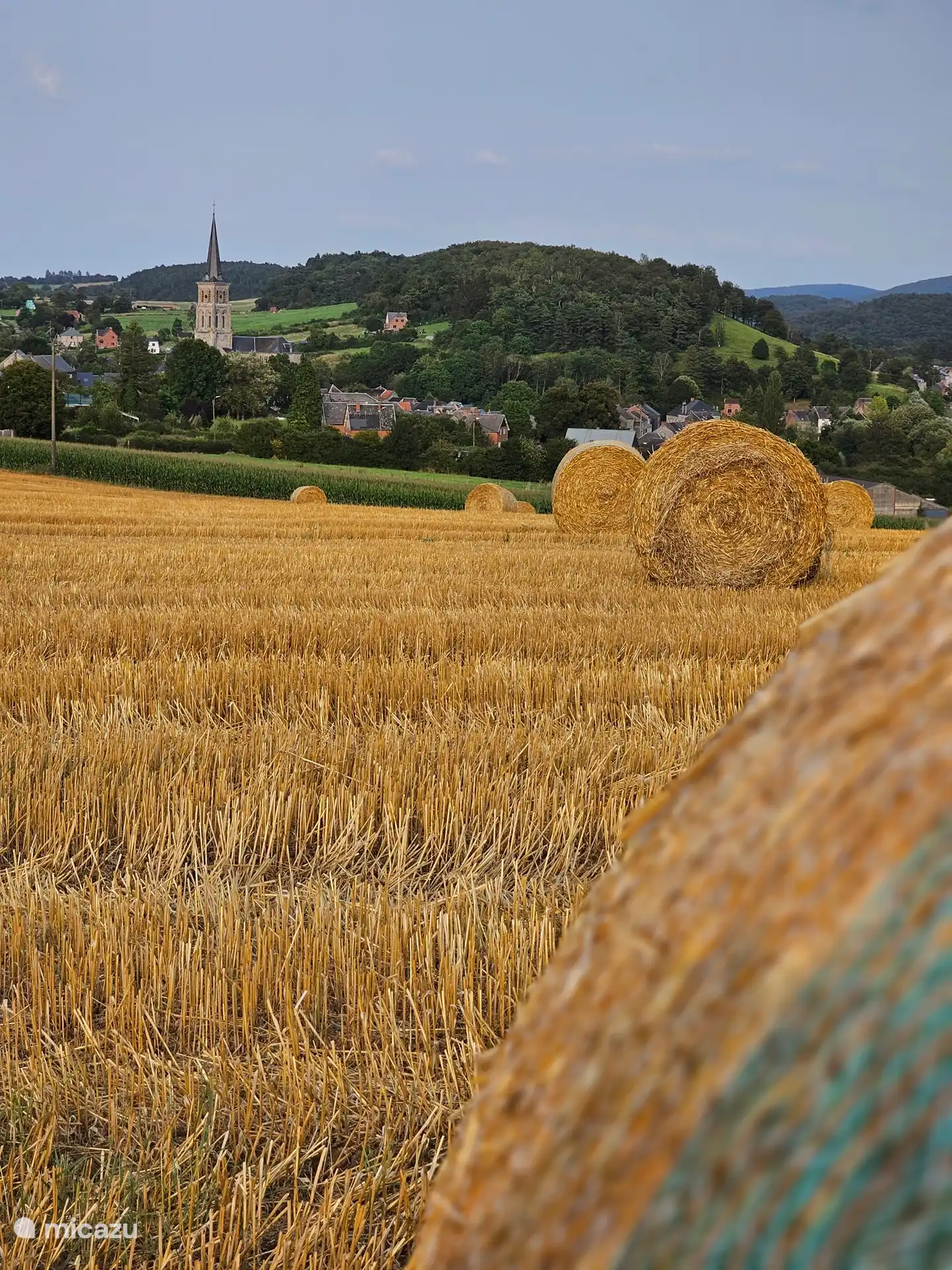 the beautiful church dominates the horizon as soon as you enter the village of Treignes!