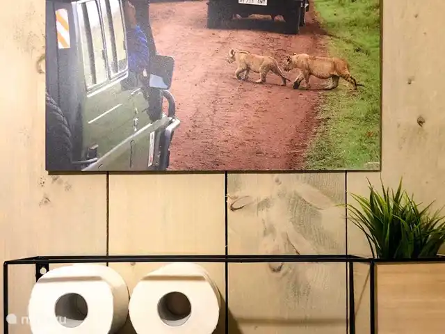 Pavillon Grutte Fiif Safari avec climatisation | Pays-Bas, Frise, Grouw - glamping / tente safari / yourte Décor atmosphérique avec ses propres photos de Tanzanie et des Frisian Alde Feanen