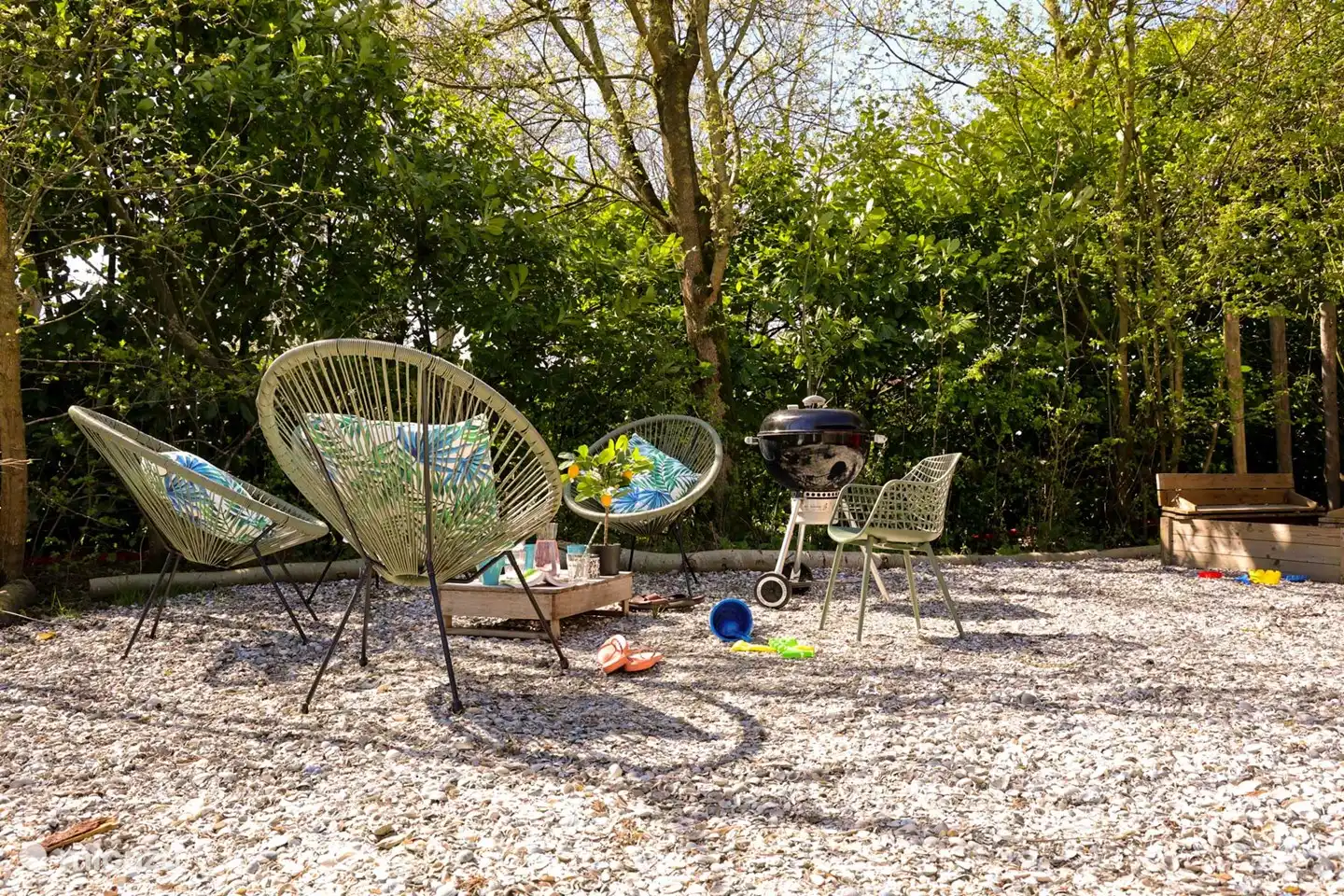 Heerlijke privé achtertuin achter de safarilodge