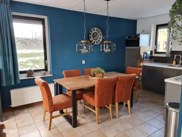 Location de Vacances Pays-Bas, Drenthe, Wezuperbrug, bungalow - Maison de lit dans un parc de vacances Salle à manger pour 6 personnes