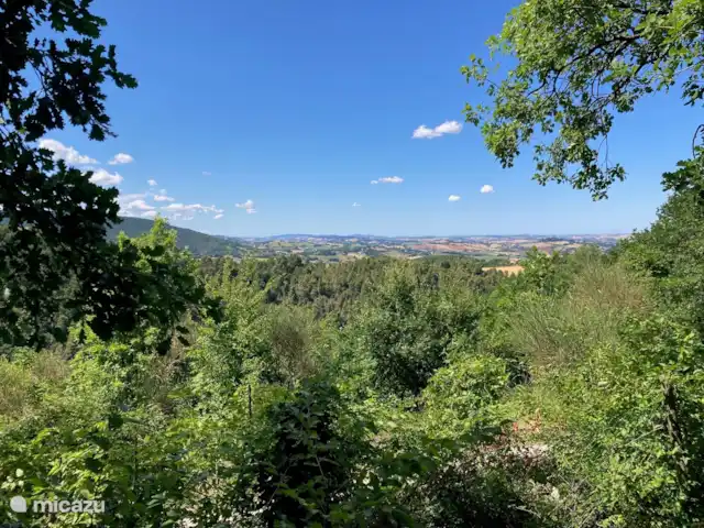 Location de Vacances Italie, Marche, Arcevia, appartement - Poggio delle Querce Large panorama, souvent sur 4 chaînes de collines.