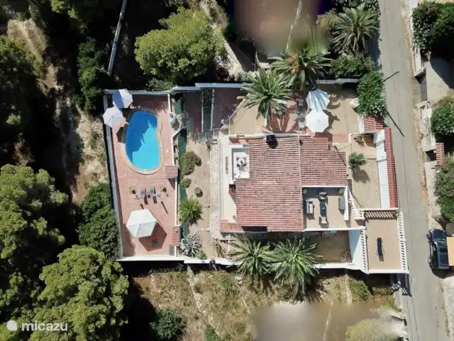 Casa Herradura en España, Costa Blanca, Benissa - villa toda la casa desde el aire