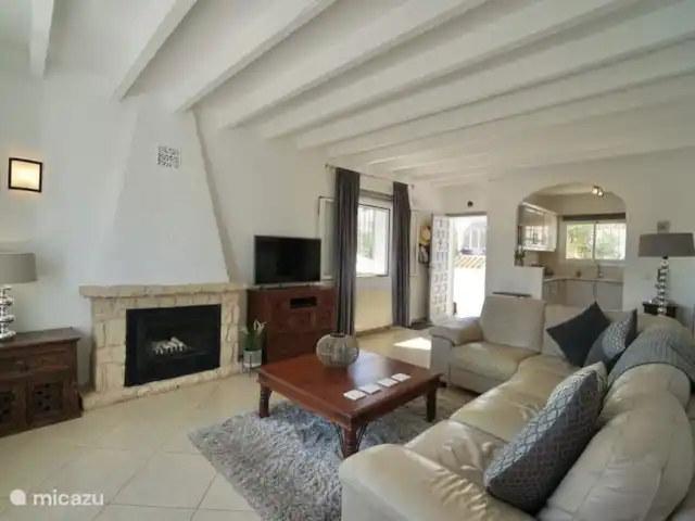 Casa Herradura en España, Costa Blanca, Benissa - villa Salón con chimenea