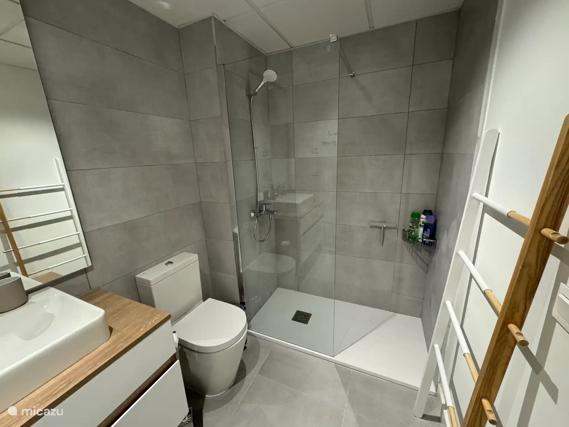 In de 2e badkamer is in maart 2025 het (instap) bad vervangen door een comfortabele inloopdouche