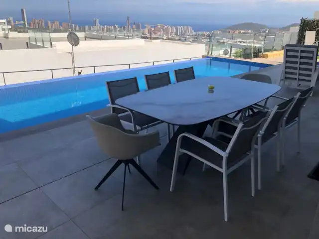 Villa Perla 8 Finestrat | Espagne, Costa Blanca, Benidorm - villa table à manger terrasse