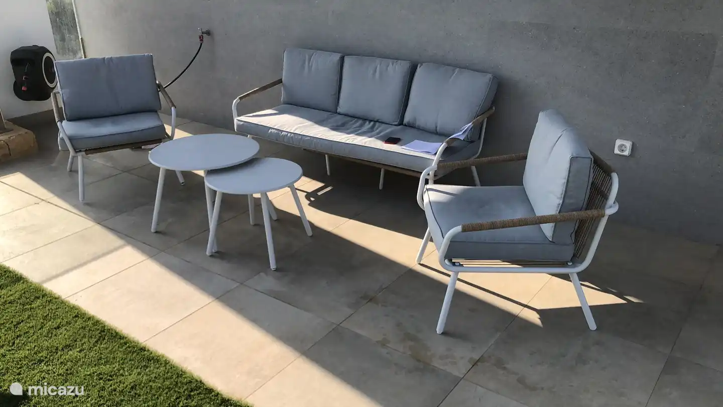 terraza para sentarse