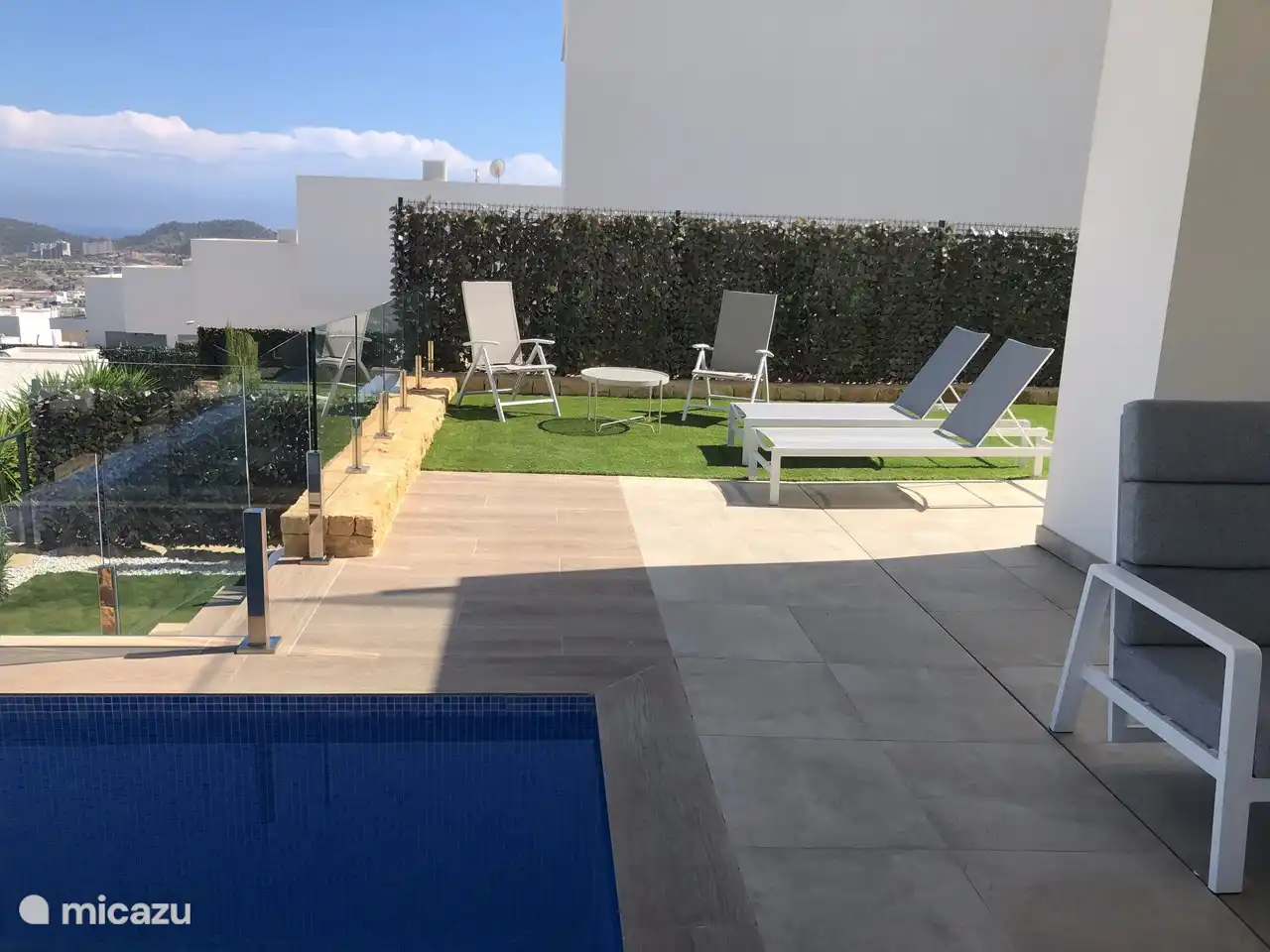 terraza para sentarse