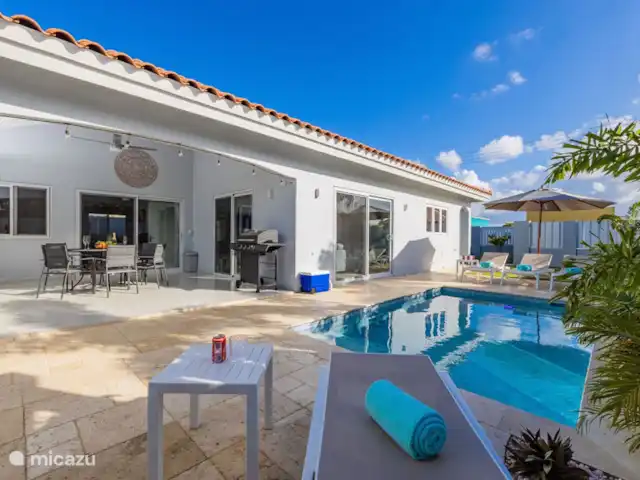 Nouvelle piscine privée moderne 3BDR / 2BA | Aruba, Paradera, Modanza - maison de vacances piscine avec salle à manger extérieure et barbecue