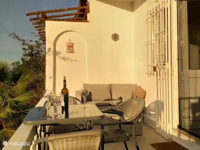 Casa Bela Vista vue fantastique sur la mer | Portugal, Algarve, Guia - maison de vacances Le balcon spacieux, directement à côté du salon