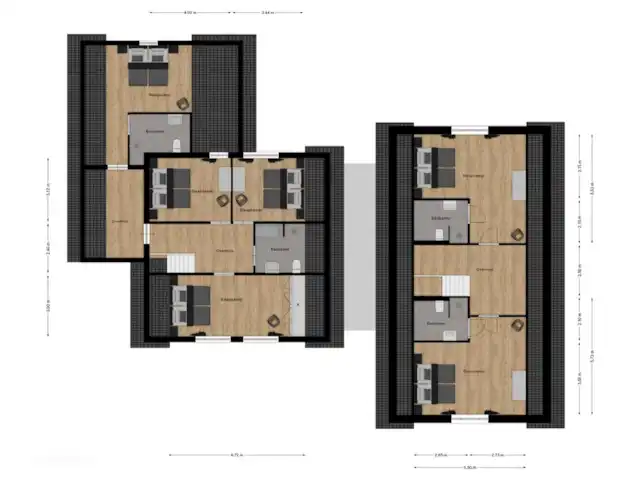 Le manoir | Pays-Bas, Overijssel, Losser - manoir / château La maison de campagne - Plan d’étage premier étage