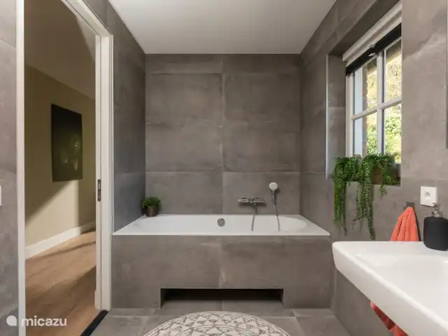 Le manoir | Pays-Bas, Overijssel, Losser - manoir / château Le Manoir - salle de bain avec baignoire