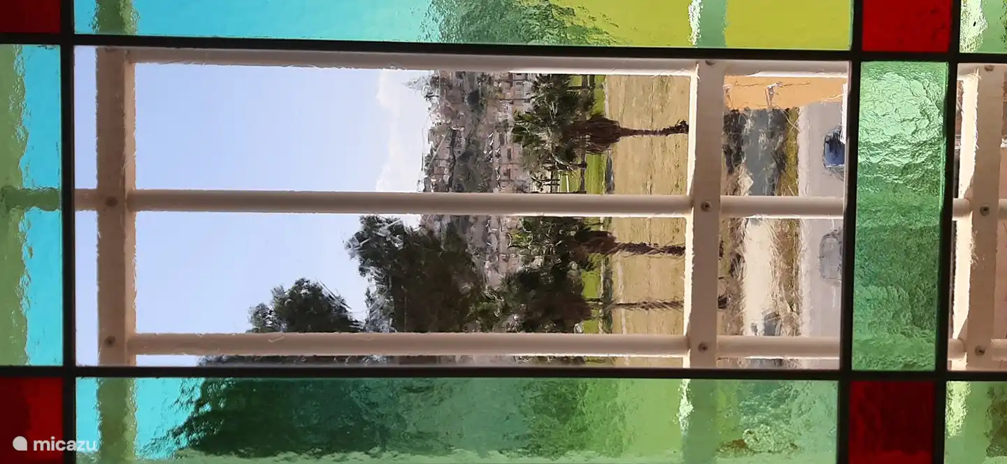 Schöne Aussicht auf den Golfplatz vom Wohnzimmer.