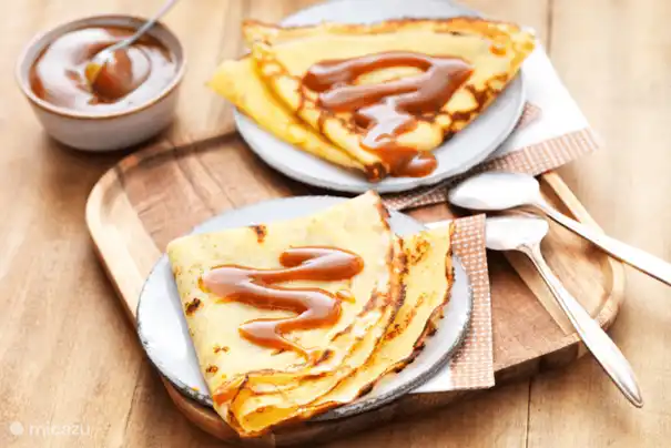 Crêpes met een hemels smakende karamel met gezouten boter