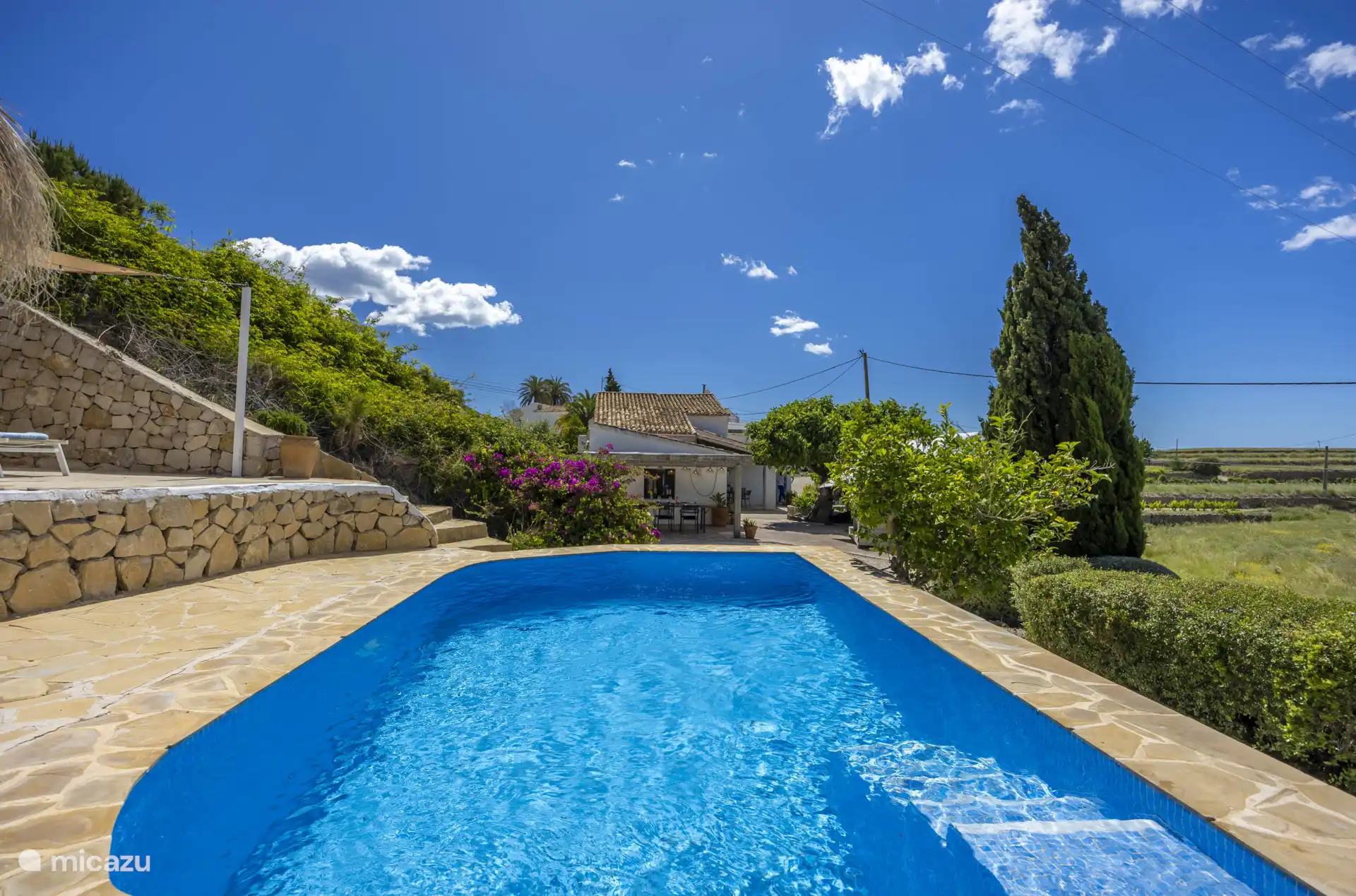 With a lovely private pool.