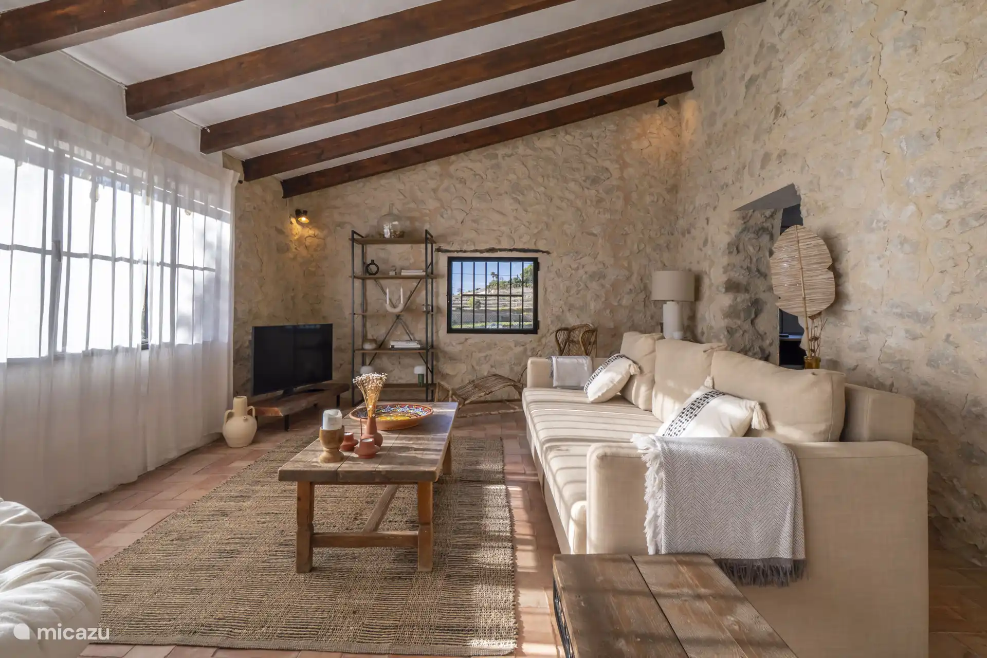 There are two living rooms on the ground floor.