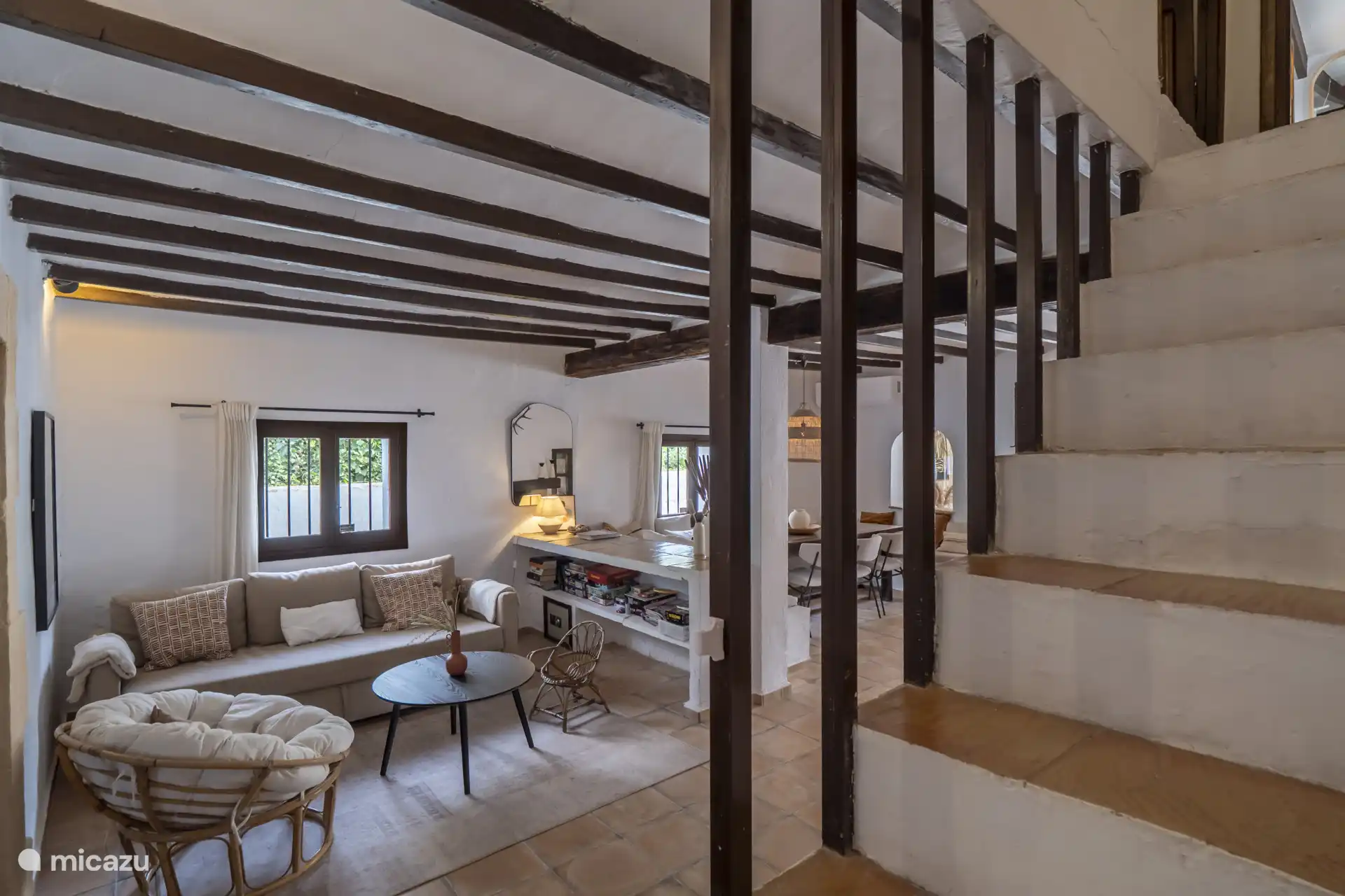 Second living room with dining area.