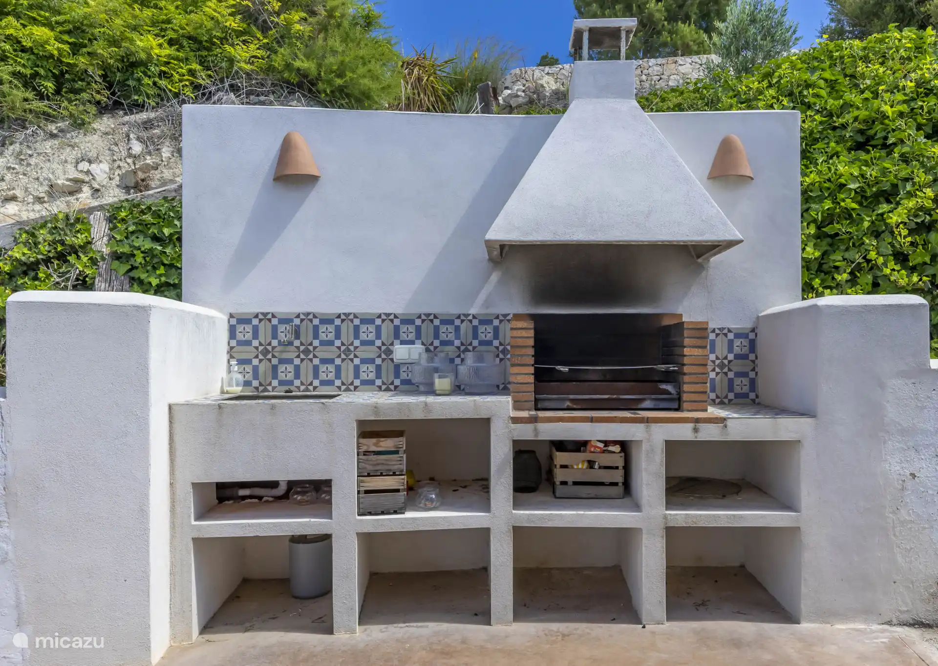 And a built-in barbecue.