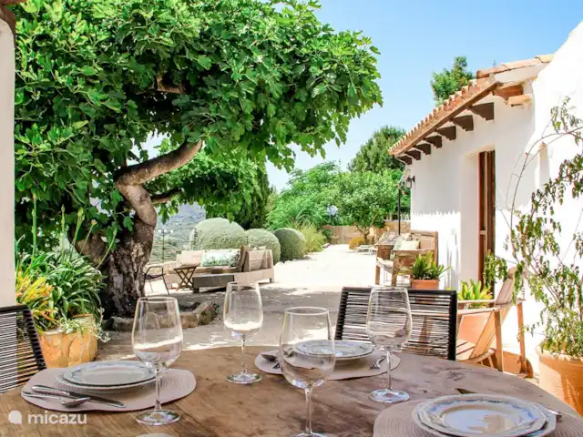 Finca Elodie huren in Spanje, Costa Blanca, Benissa - finca Je kunt hier heerlijk ontbijten in de zon.