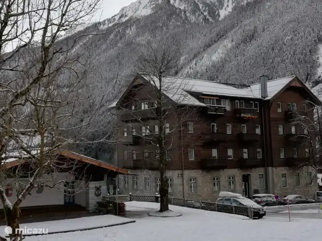 Location de Vacances Autriche, Salzburgerland, Krimml, studio - Maison im Gluck Le bâtiment authentique et spécial où se trouve notre studio.