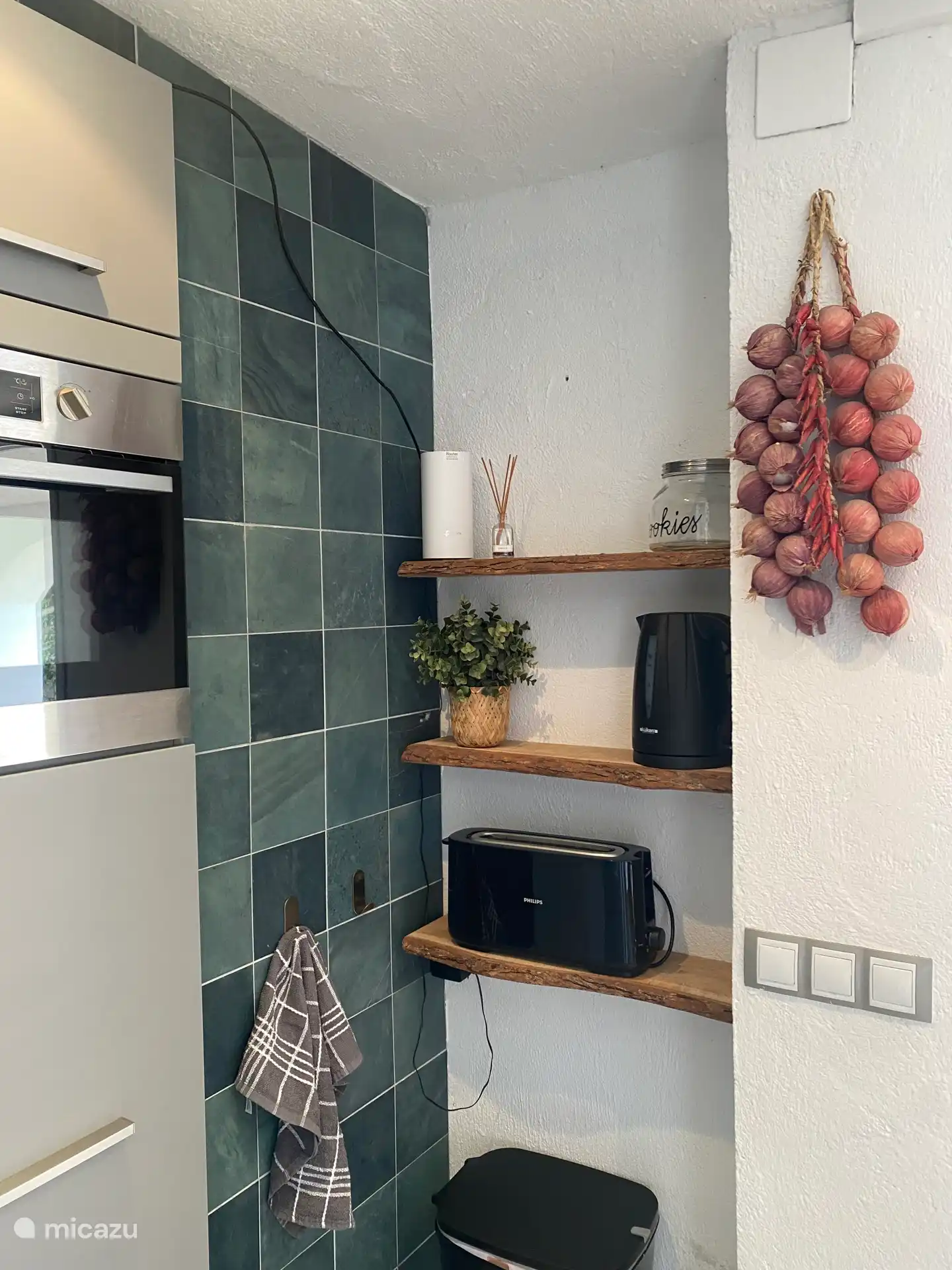 Tout est aussi disponible dans cette cuisine