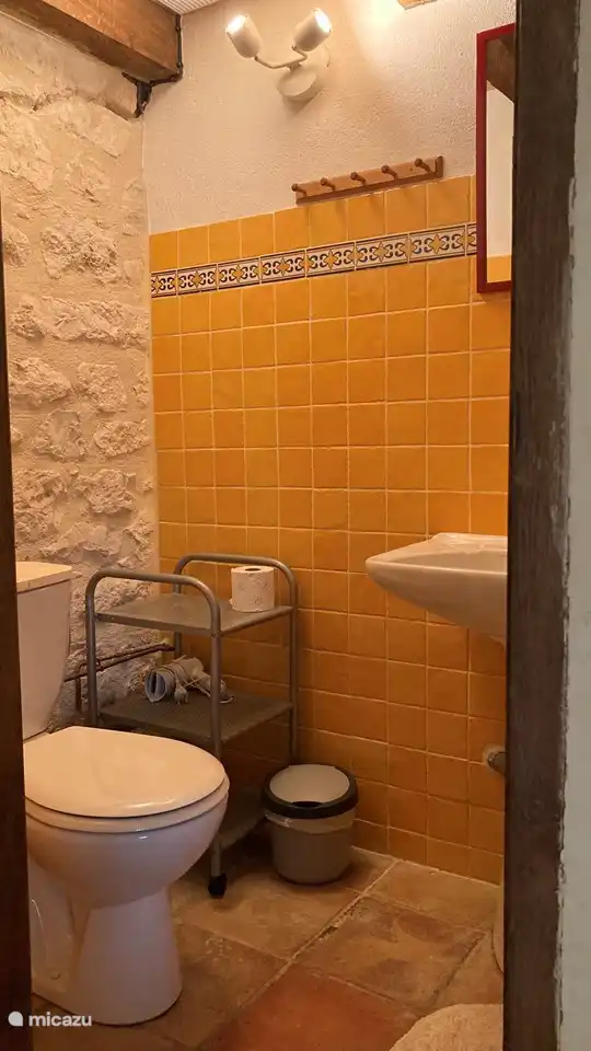 Salle de bains. WC et lavabo.