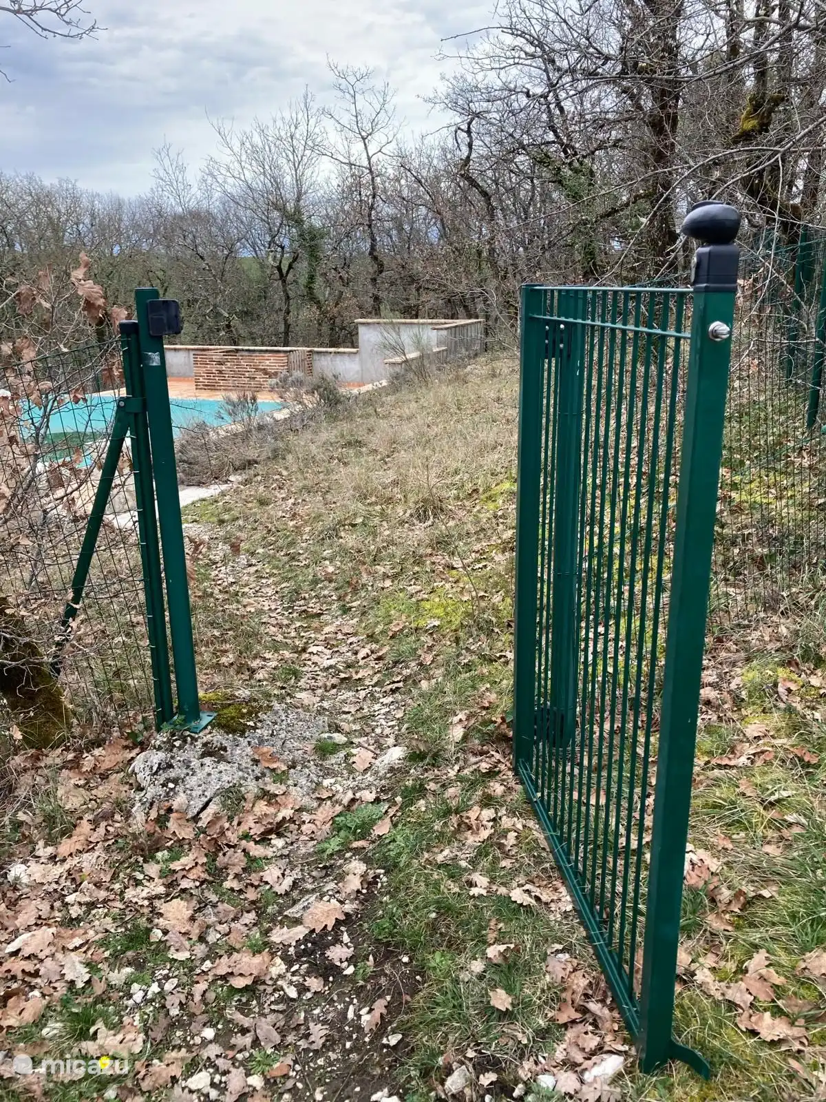 portail d'entrée à la clôture de la piscine - 90 cm