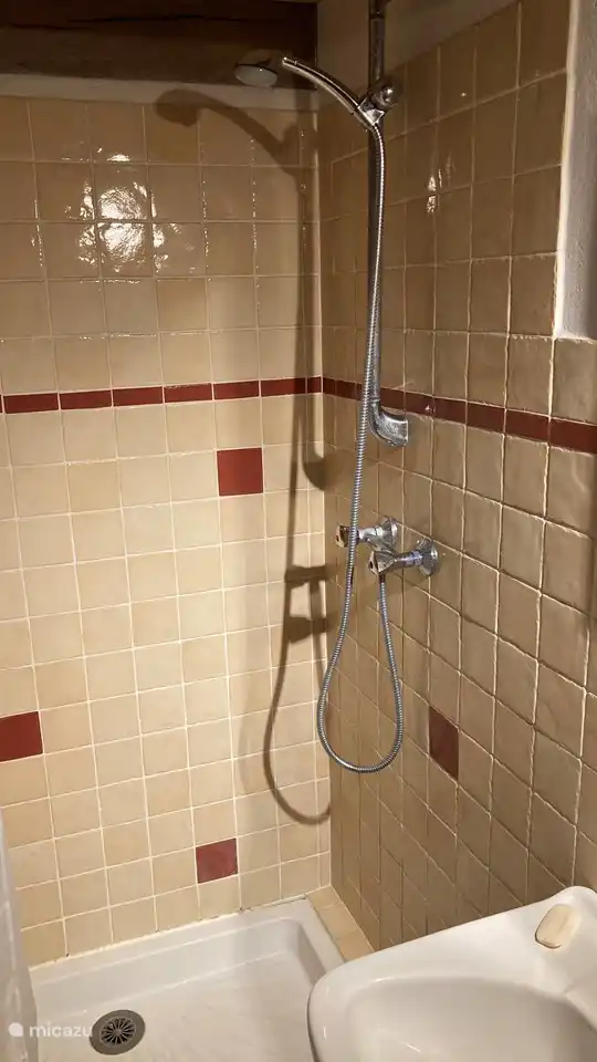 Salle de bain avec douche.