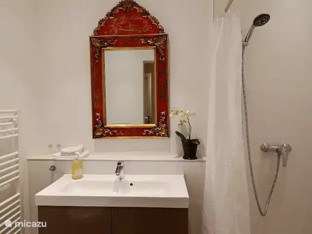 La Cour Verte | France, Vaucluse, Le Barroux - maison de vacances La salle de bain de la deuxième chambre au premier étage