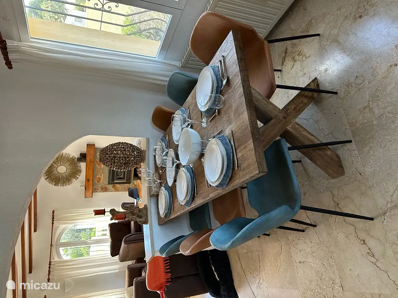 Large dining table for delicious dinners