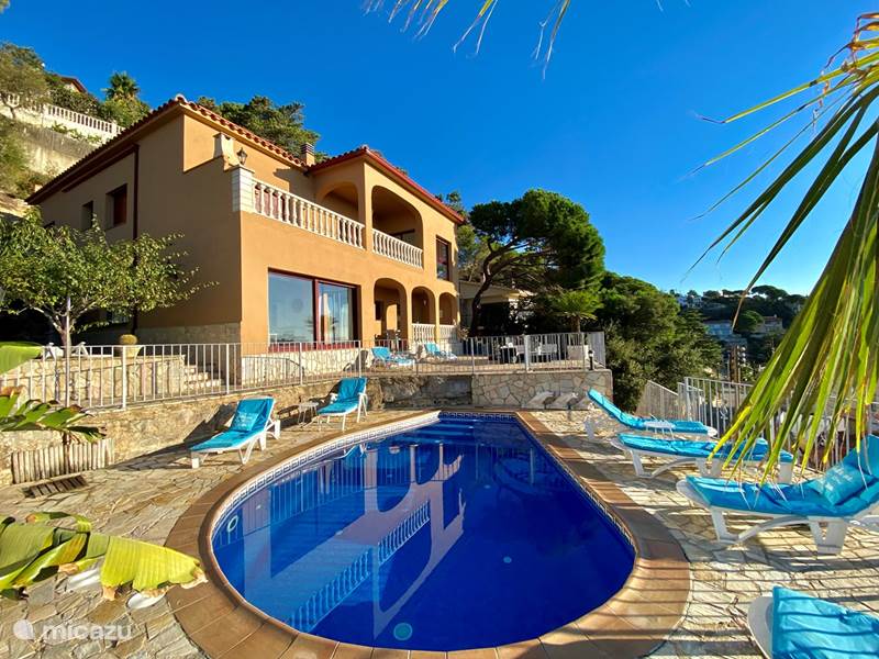 Vakantiehuis Spanje, Costa Brava, Lloret de Mar Villa Villa Violetas (8 pers.), zeezicht