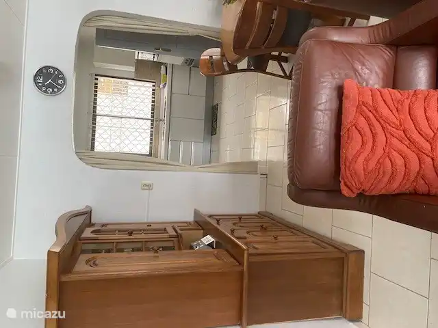 living room overlooking the kitchen