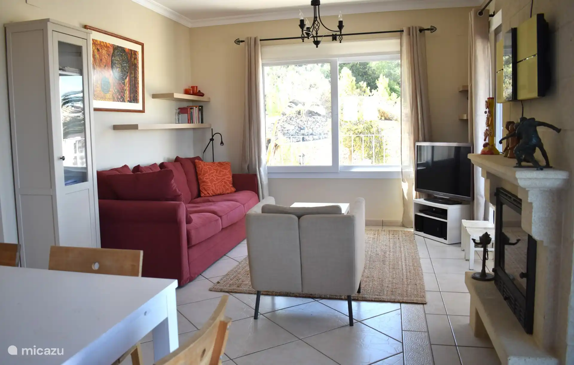 Das gemütliche Wohnzimmer der Casa de los Sueños