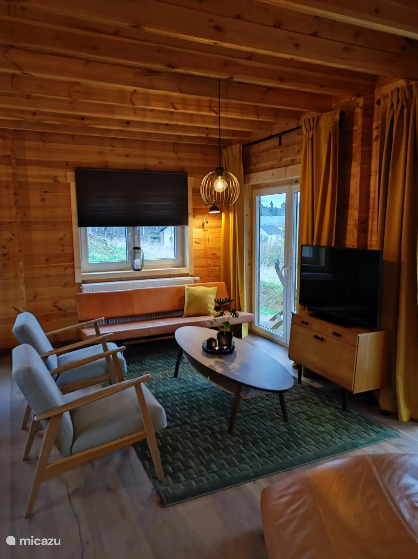 Lounge blaues Haus in Wagenhausen, Eifel, Deutschland