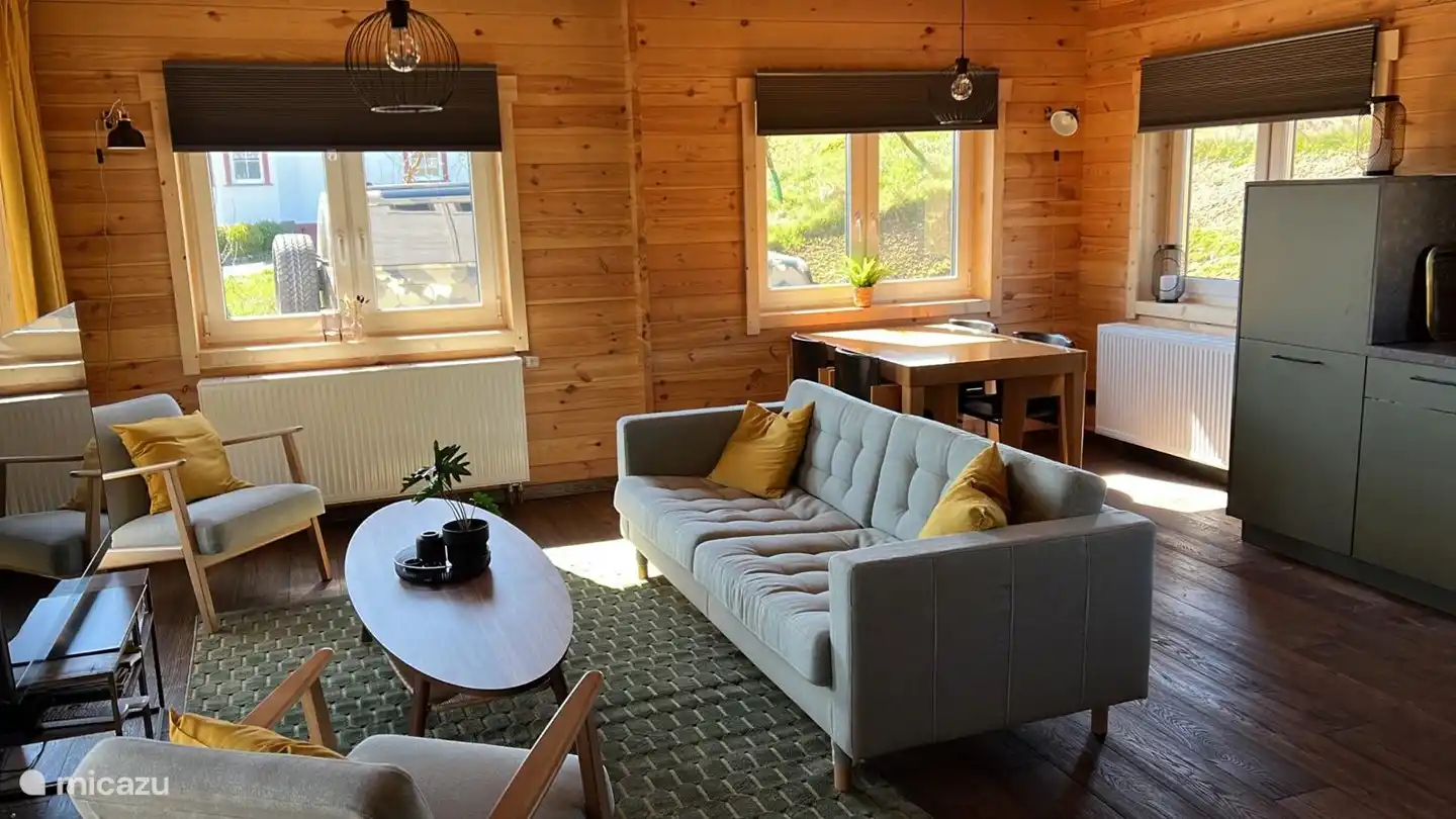 Küche und Sitzecke Holzhäuser in Wagenhausen (Zur Au 4)