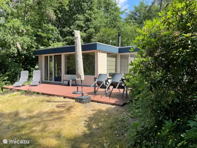 Location de Vacances Pays-Bas, Drenthe, Een, bungalow - Maison de vacances Kikker Grande terrasse avec chaises longues