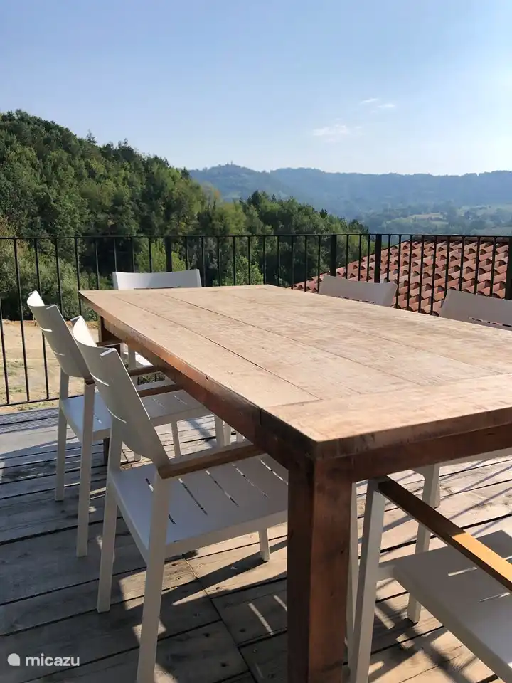 Private Terrasse mit Aussicht.