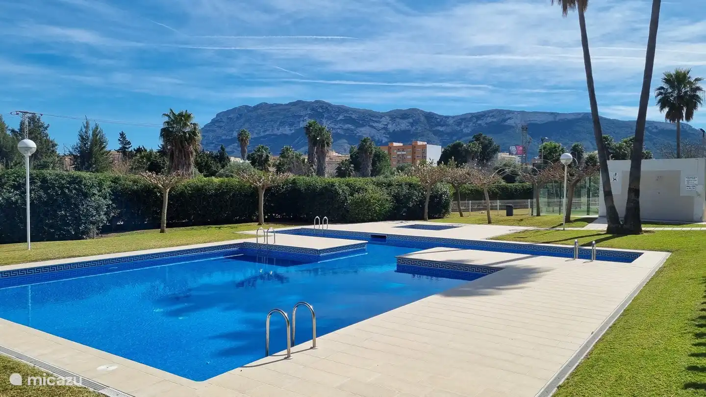 Large shared swimming pool