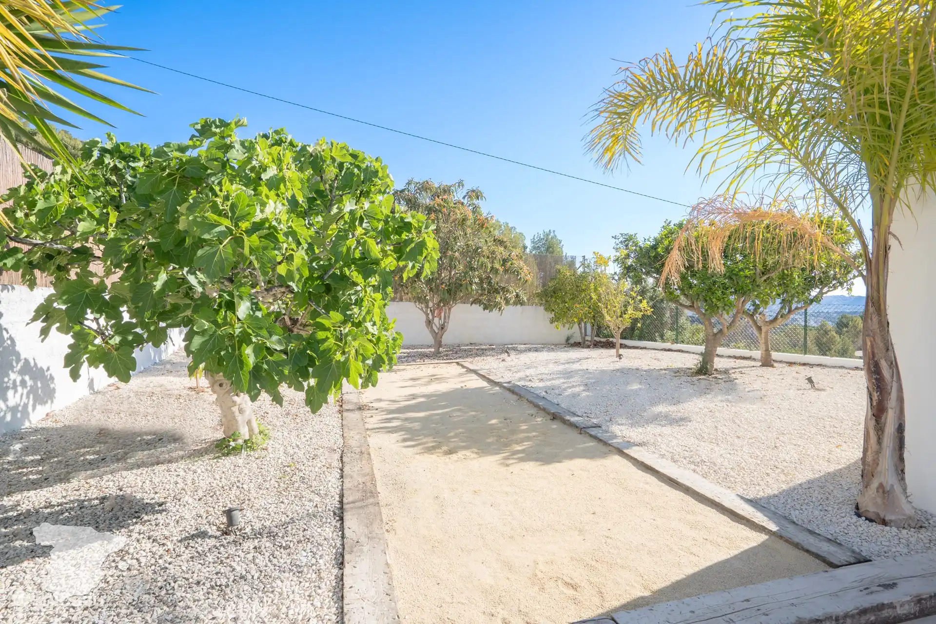 Cancha de juegos de petanca