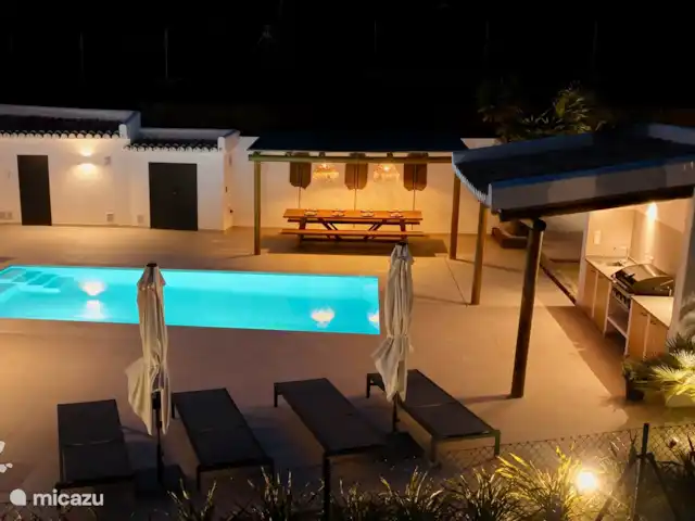 Casa Monte Verde | Espagne, Costa Blanca, Benissa - villa Photo d'ambiance du soir prise avec drone : vue sur la piscine