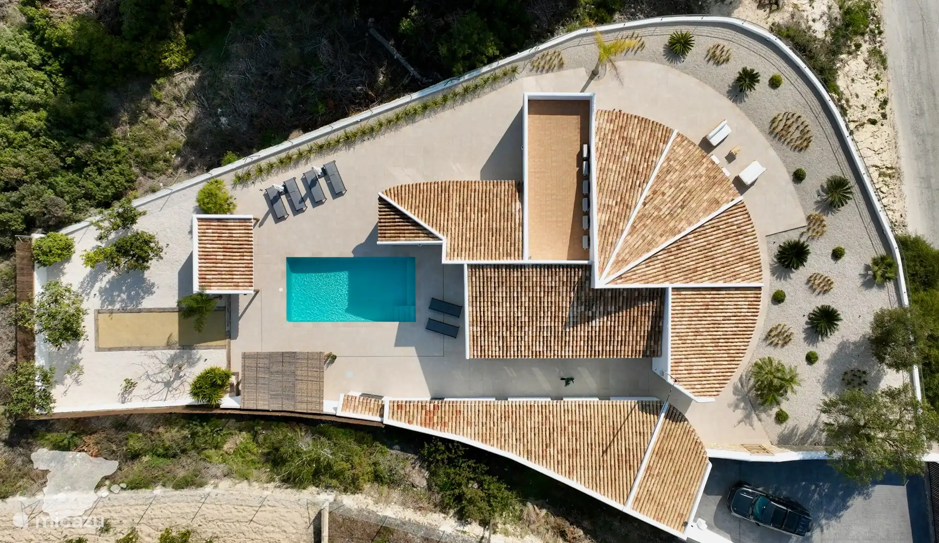 Toma de drone - vista superior Casa Monte Verde