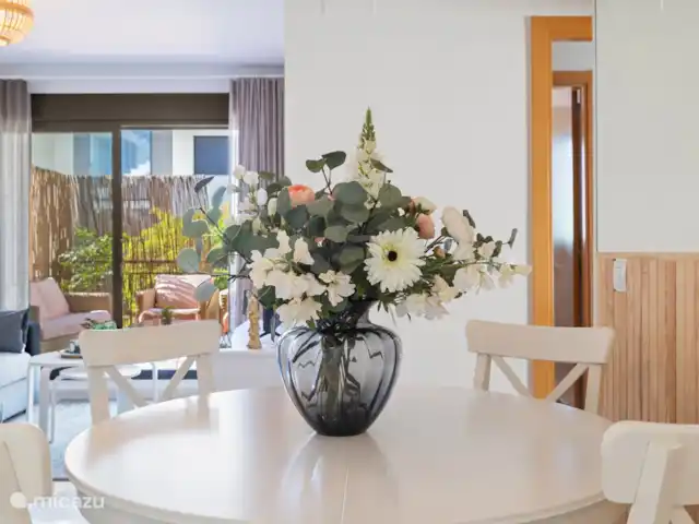 Location de Vacances Espagne, Costa del Sol, La Cala de Mijas, appartement - Casa TaJo table à dinner